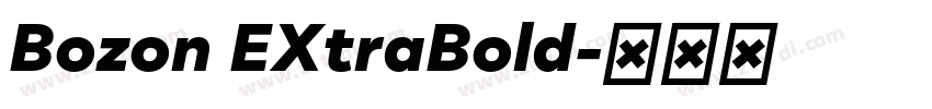 Bozon EXtraBold字体转换 Bozon EXtraBold字体转换